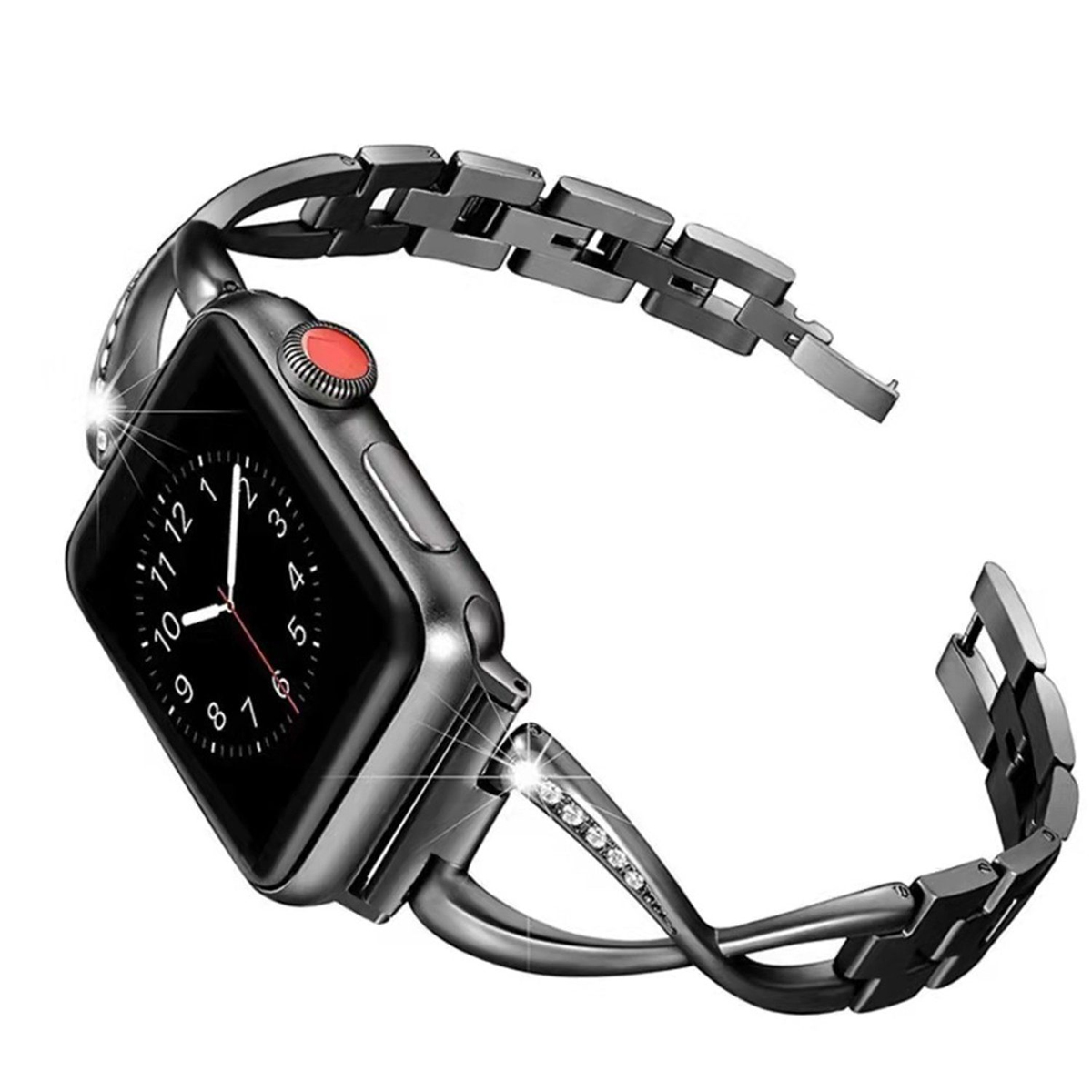 Watch 38/40MM, Schwarz Apple, DIIDA Ersatzarmband, 1-7,38/40mm, watch Armband,für verstellbares Uhrenarmbänder,leicht apple