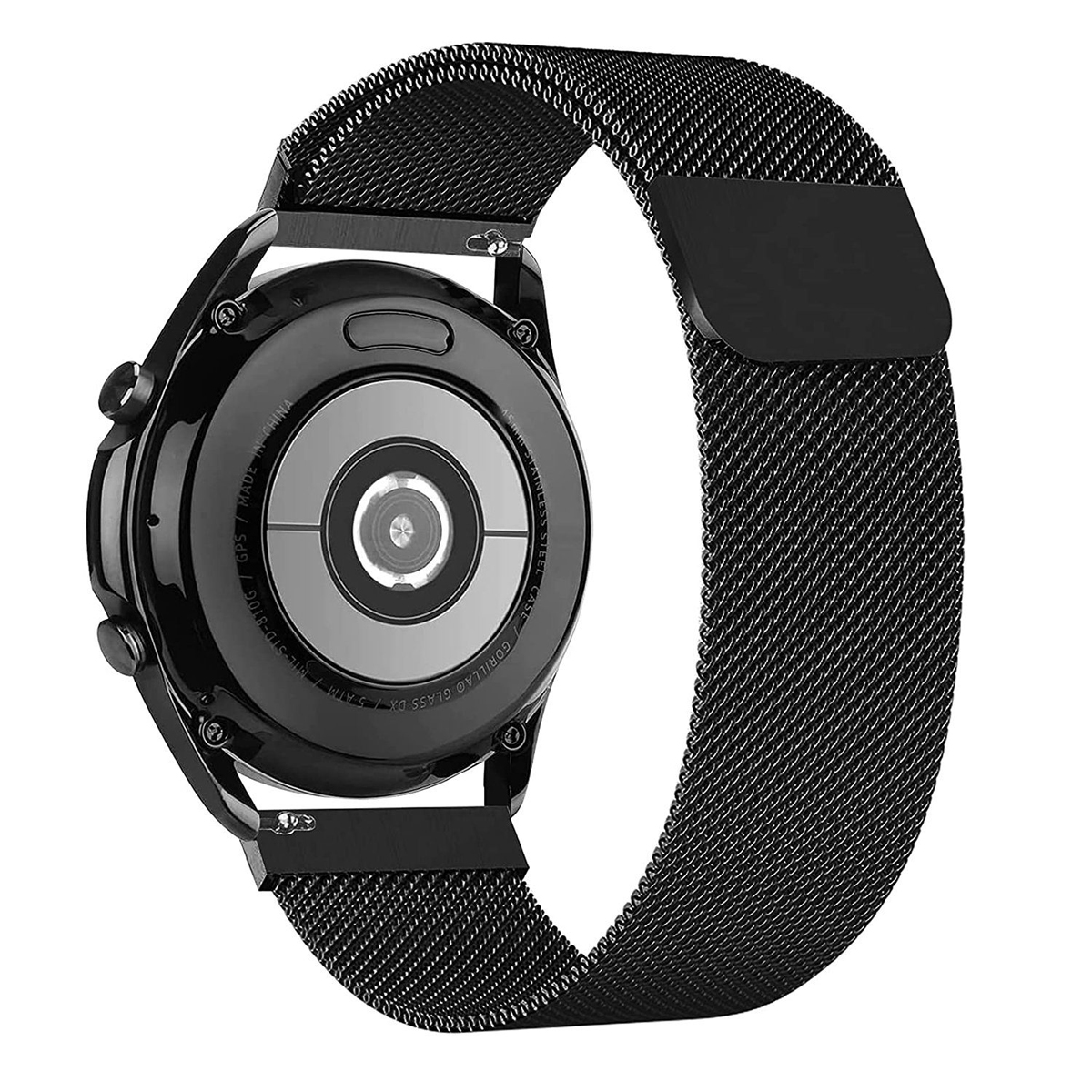 DIIDA Smartwatch-Armband Watch Band,Uhrenarmbänder,Huawei GT2 22mm, Ersatzarmband, Huawei, Watch Milan-Armband,22mm, Schwarz