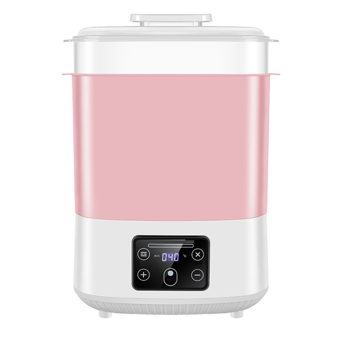 SYNTEK Flaschensterilisator Schrank in Nippel Teetasse rosa Babymilchwärmer mit Fläschchenwärmer Dampfsterilisator 2 Trockner 1