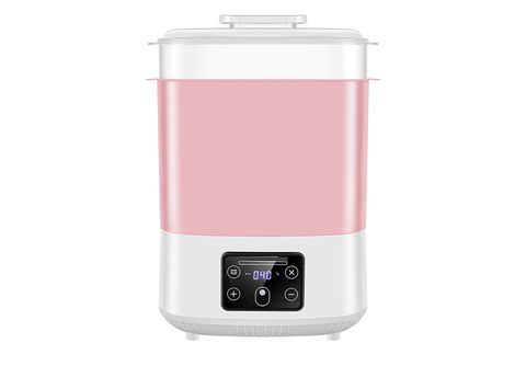 Calienta biberones - Esterilizador de biberones con secador 2 en 1  Calentador de leche para bebés Esterilizador a vapor SYNTEK, rosa