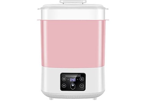 Calienta biberones - Esterilizador de biberones con secador 2 en 1  Calentador de leche para bebés Esterilizador a vapor SYNTEK, rosa