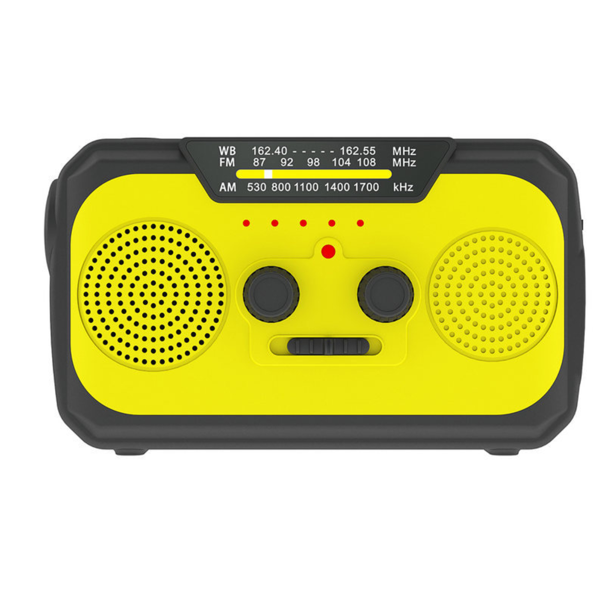 SYNTEK Radio Gelb Internetradio, FM, Stromerzeuger mit Notrufempfänger gelb AM, Multifunktions-Handkurbel Solarradio