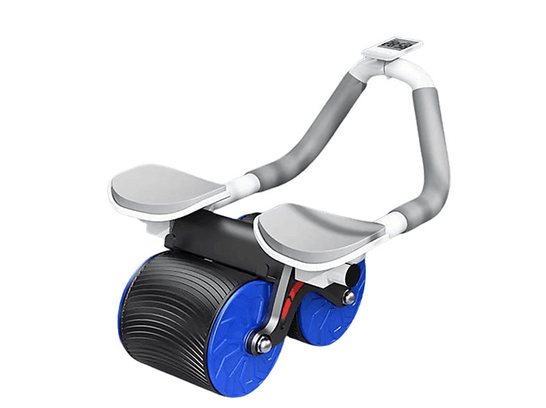 LACAMAX Automatisches Bauchrad - Wissenschaftliche Kraft, automatischer Rückstoß Heimtrainer, Blau