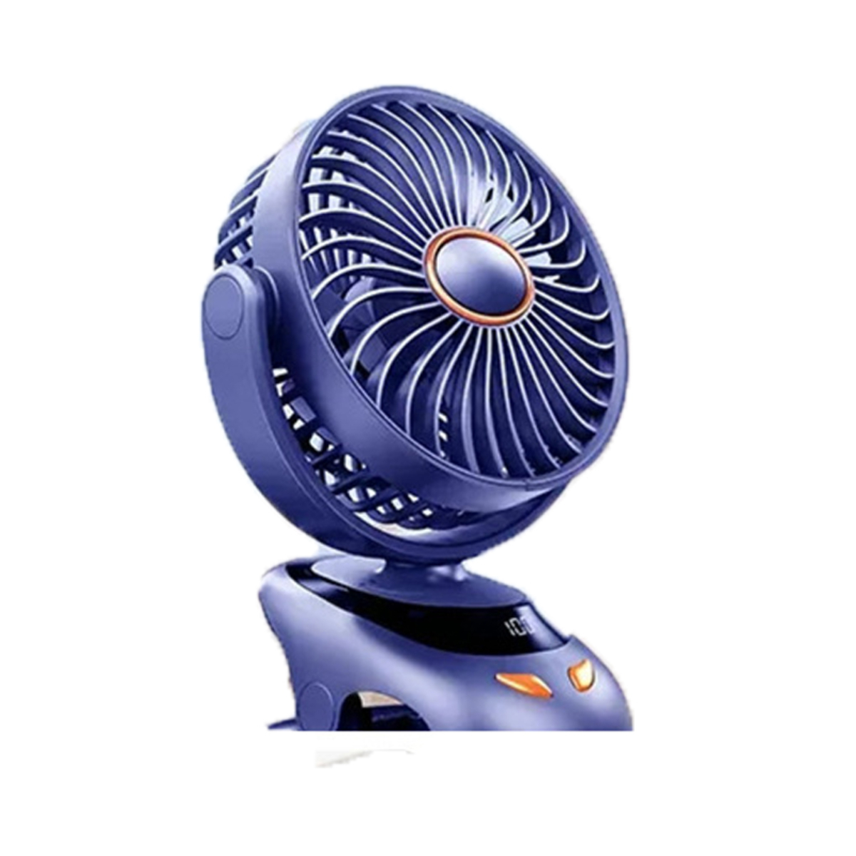 SYNTEK Clip Fan Ventilator (5 Blau Blau Watt) Stumm Wiederaufladbar Kleiner Ventilator Elektrischer Mini Tragbar