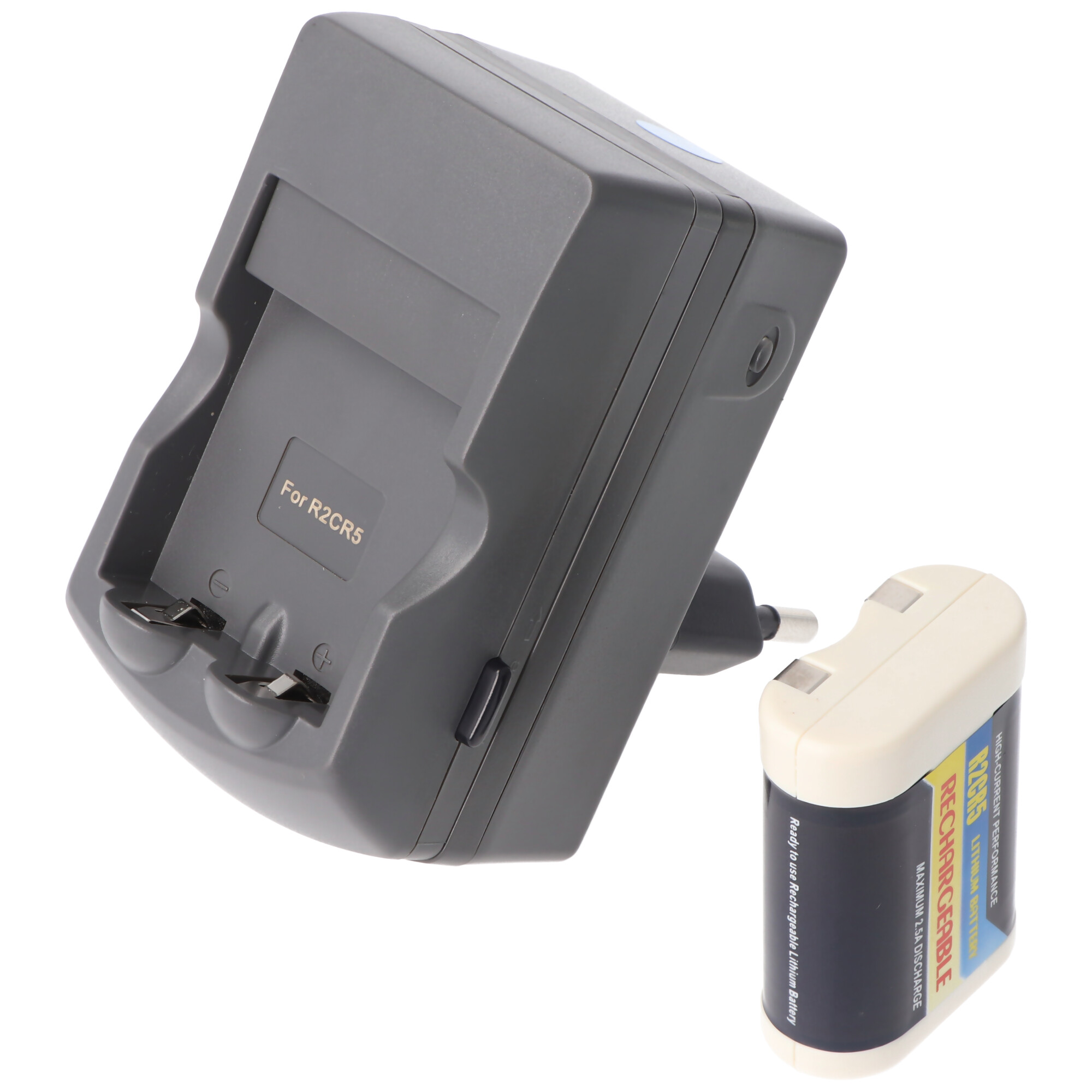 Batterieladegerät und ein Akku.