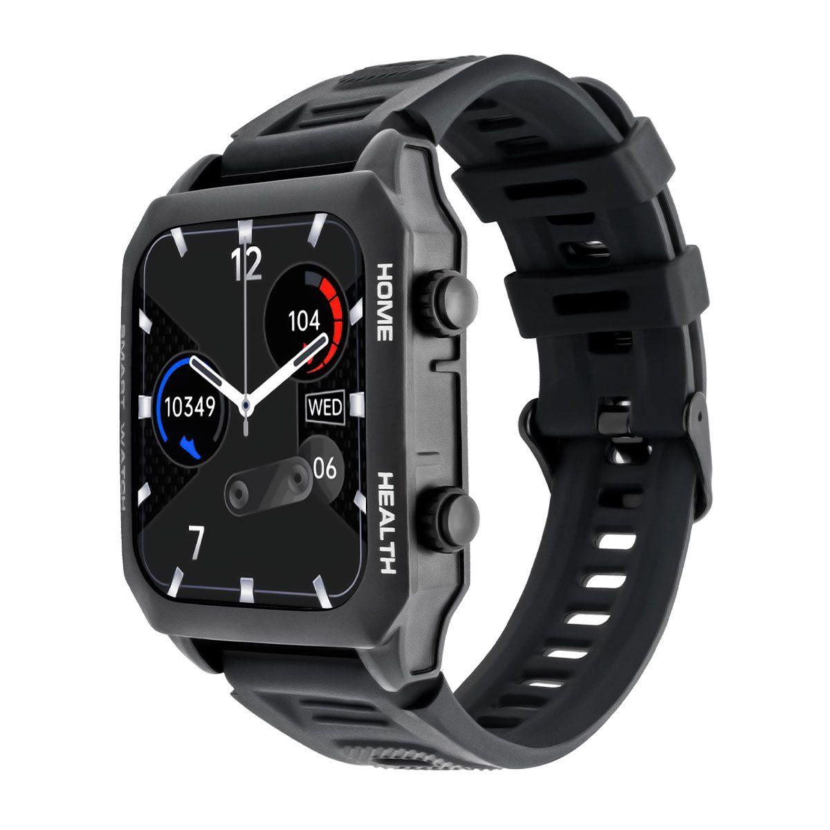 Kunststoff Focus Smartwatch Silizium, WATCHMARK Schwarz Schwarz