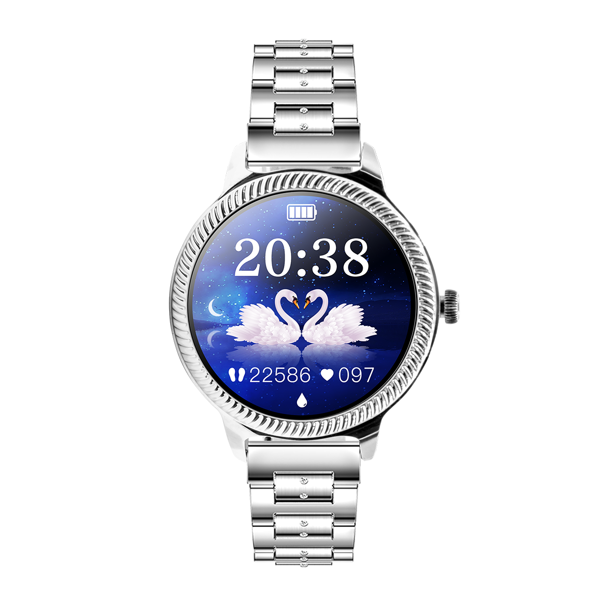 WATCHMARK Active silbern Metall, Metall Silberne Smartwatch