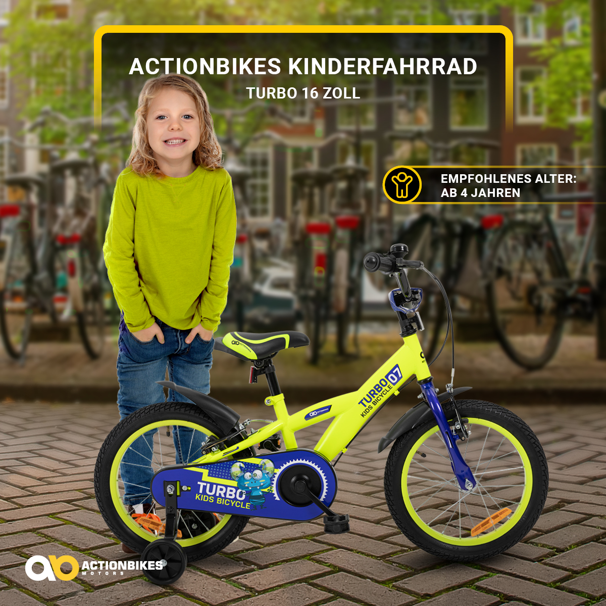 MOTORS ACTIONBIKES Fahrrad Turbo Kinder 14\'