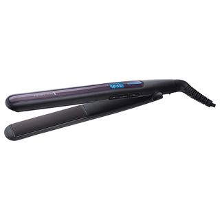 Plancha de pelo - REMINGTON Pro-sleek & Curl S6505, Cerámica, 57 W, 230 °C, Negro
