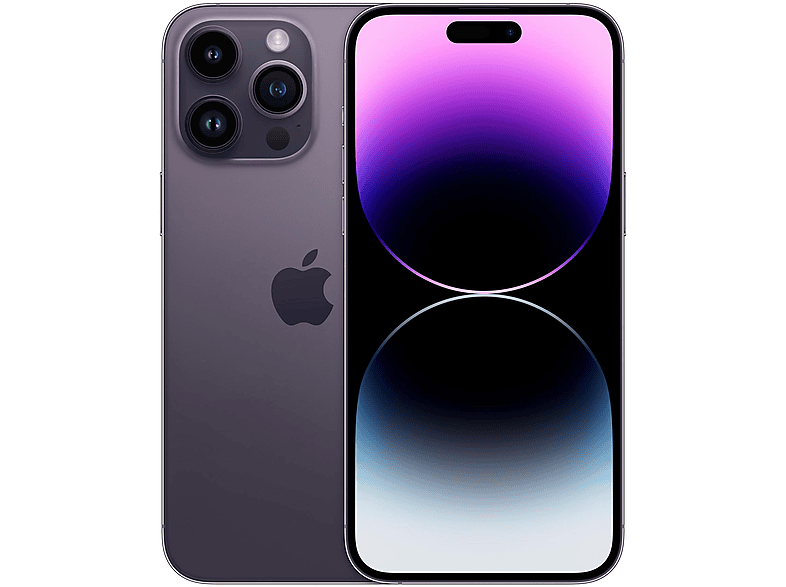 PURPLE 128 SIM | 14 GB IPHONE DEEP MediaMarkt APPLE PRO 128GB Dunkellila MAX Dual