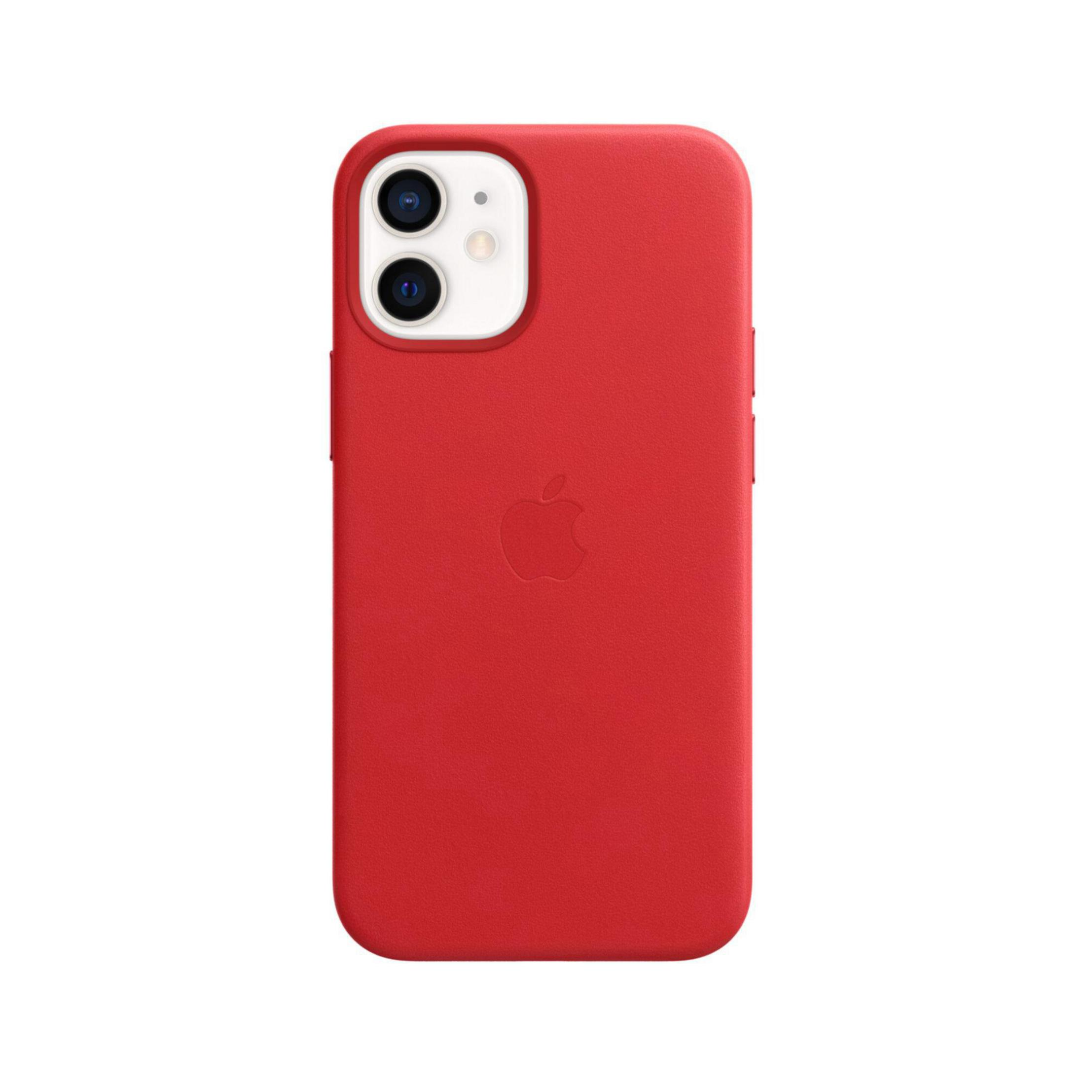 IPHONE12MLEDER-(PRODUCT)RED, Mini, IPhone MHK73ZM/A Apple, Red 12 APPLE Backcover,
