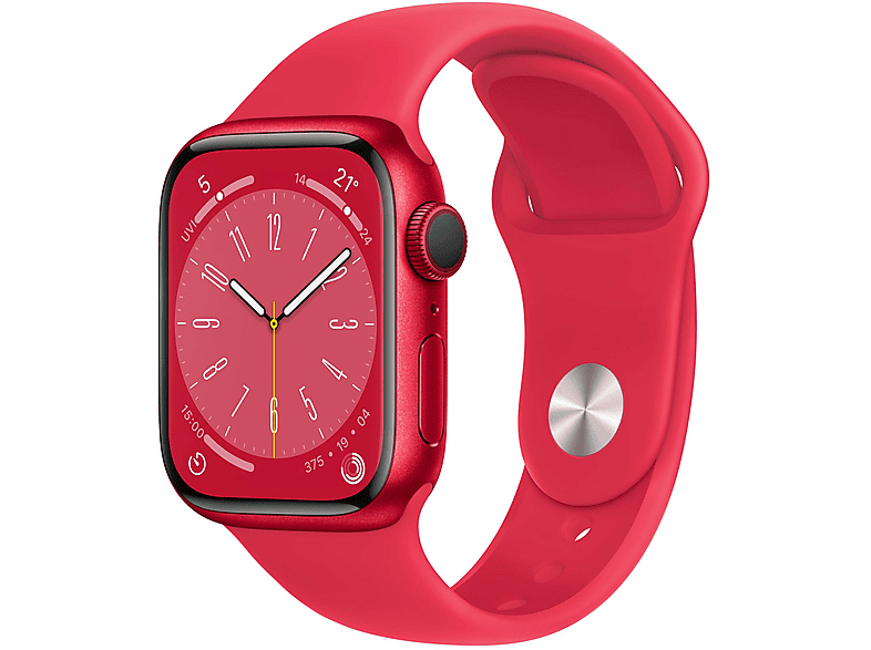 APPLE S8 GPS+CEL 41 RED ALU W RED SPORT REG Smartwatch Aluminium