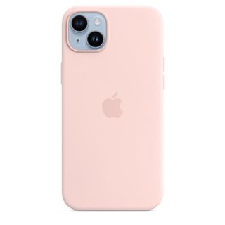 APPLE MPT73ZM/A IP 14 PL SIL CASE MS CHA PINK, Backcover, Apple, iPhone 14 Plus, Kalkrosa
