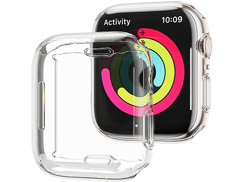 Smartwatch-Hülle 40mm, Schutzfolien, Schutzhülle Watch7/8,TPU-Rundumschutzhülle, durchsichtig Apple, Apple Smartwatch DIIDA für 40mm,