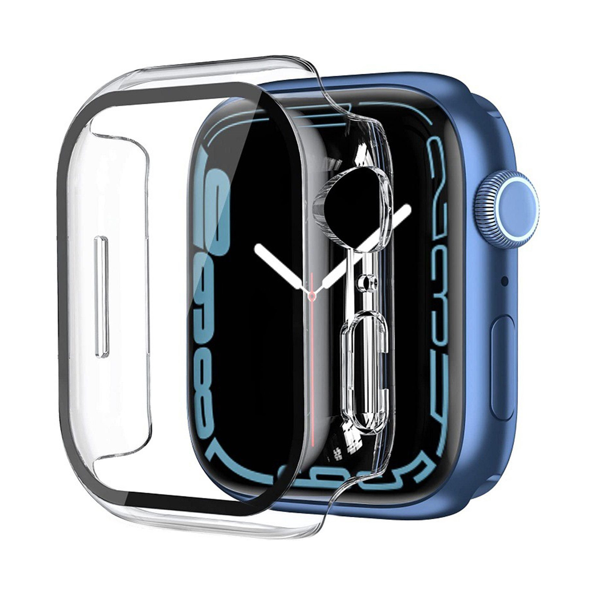 DIIDA Pack für Apple Watch gehärteter Schutzfolien, Apple, 45mm durchsichtig 45mm, Displayschutzhülle Smartwatch Series Mit Folie