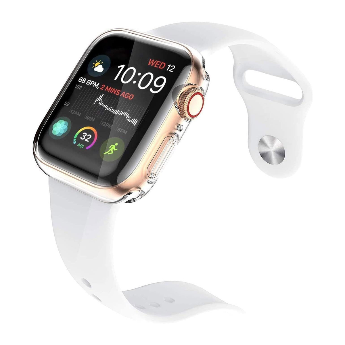Smartwatch Apple, Smartwatch-Hülle DIIDA durchsichtig 44mm, Schutzfolien, Watch7/8,Transparent,44mm, Schutzhülle für Apple