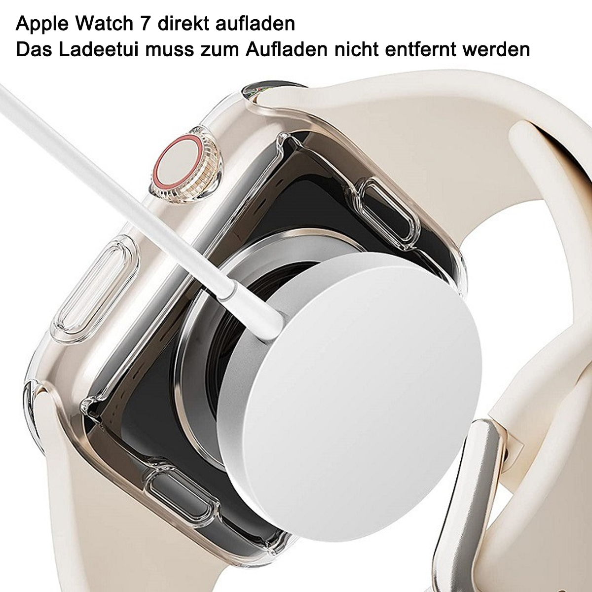 Smartwatch Apple Smartwatch-Hülle Schutzhülle durchsichtig Watch7/8,Transparent,44mm, Schutzfolien, DIIDA Apple, für 44mm,