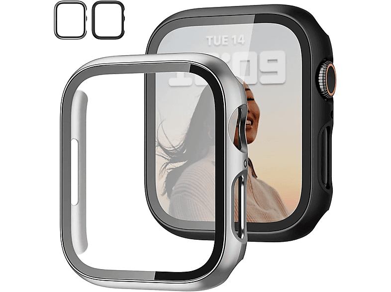 KINSI 41mm hülle, Smartwatch Schutzfolien, Apple, 41mm, Silber