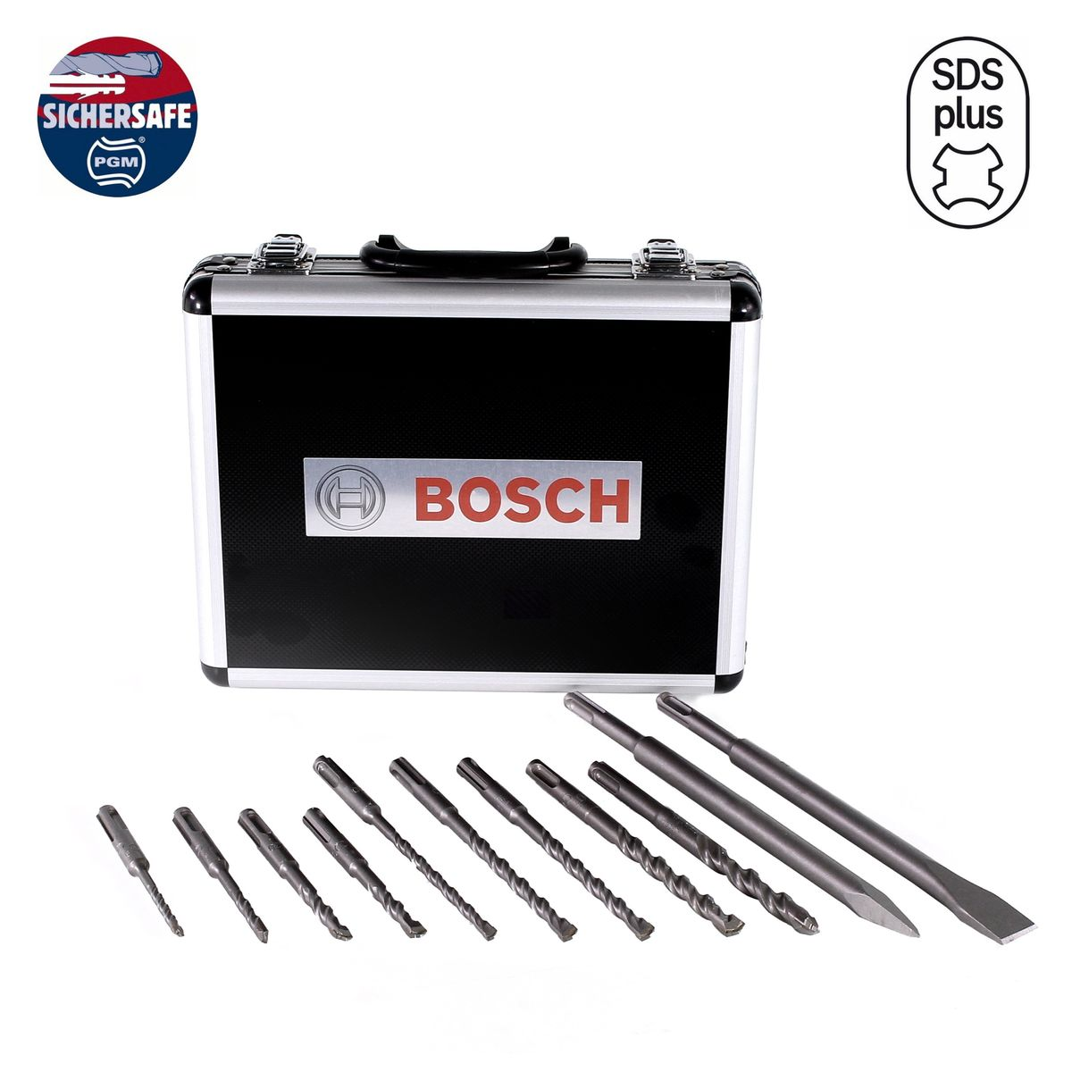 BOSCH PROFESSIONAL Kunststoffkoffer, Bohrer Blua Bosch SDS-plus