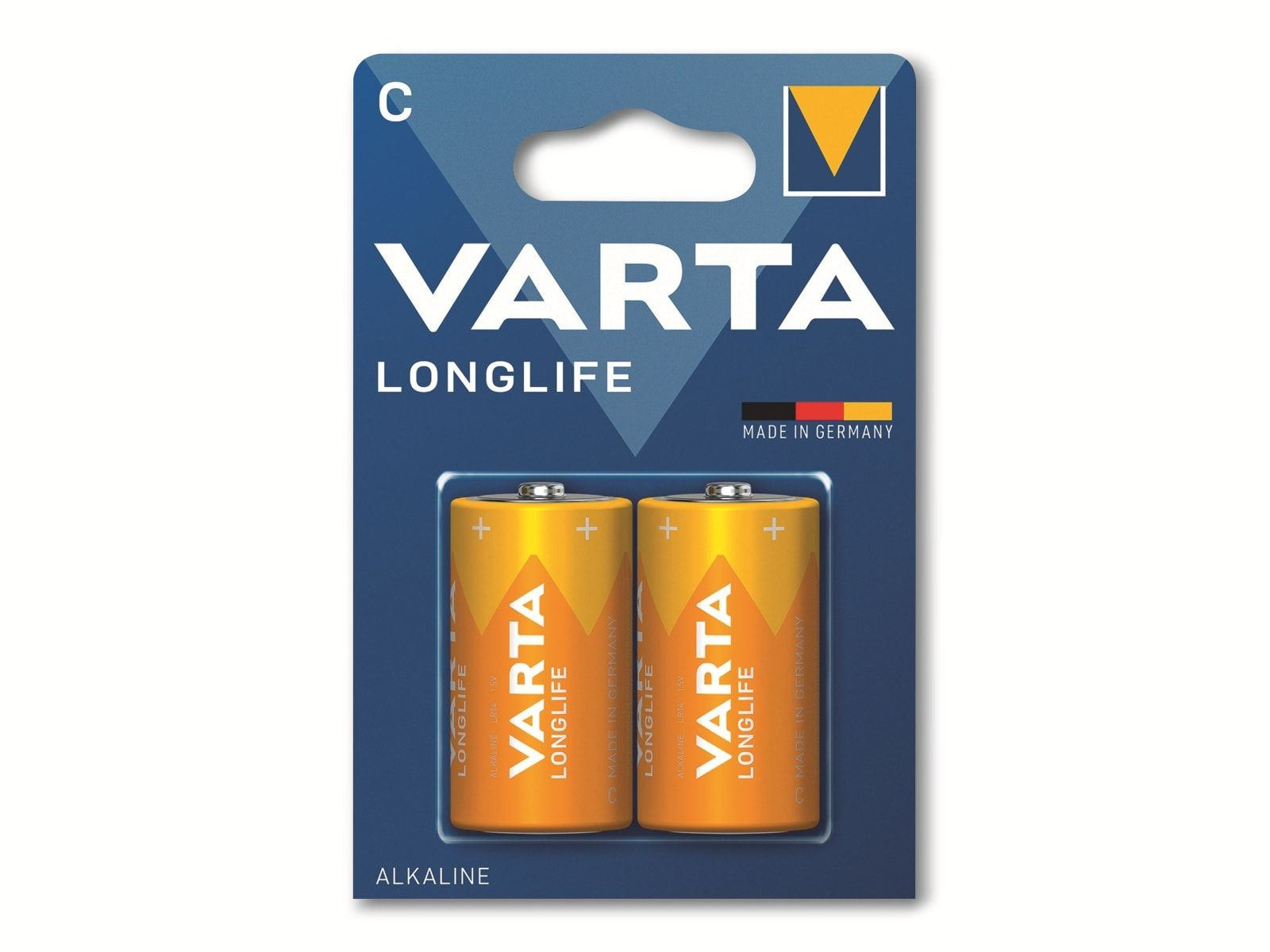 Batterie C AlMn, 4114 Distancia Mando Volt, 7.6 Batterie, Blister) 1.5 Longlife VARTA Baby (2er Ah LR14