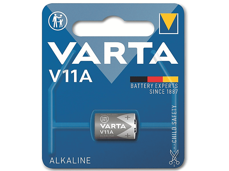 VARTA Electronics V11A MN11 Fotobatterie 6V (1er Blister) Mando distancia Fotobatterie, AlMn, 6 Volt, 0.038 Ah