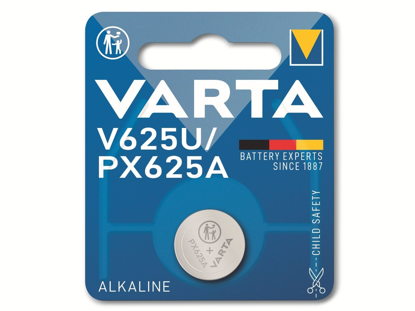 VARTA Electronics Fotobatterie, AlMn, Volt, V625U Blister) Mando (1er Fotobatterie Ah 1.5 Distancia 1,5V 0.2