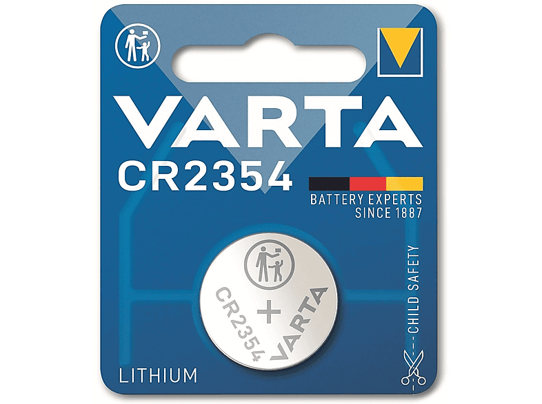 VARTA Electronics 3V Volt Lithium CR2354 Mando 3 Li-MnO2, (1er Distancia Knopfzelle, Blister) Knopfzelle