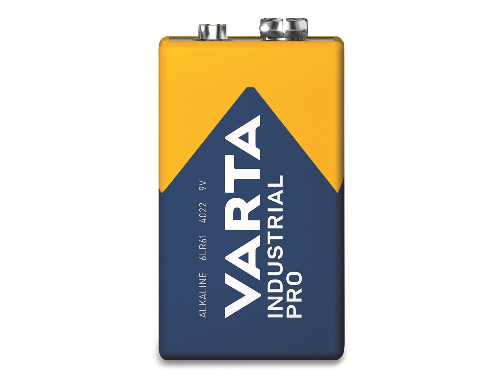VARTA Industrial 4022 Batterie AlMn, Stück Pro 9 Batterie, 9V Block Ah Volt, (lose) 0.64 1 AlMn