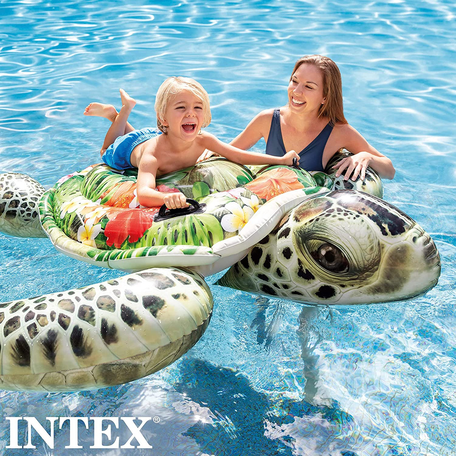 INTEX 57555NP Meeresschildkröte mehrfarbig (191x170cm) Wasserspielzeug