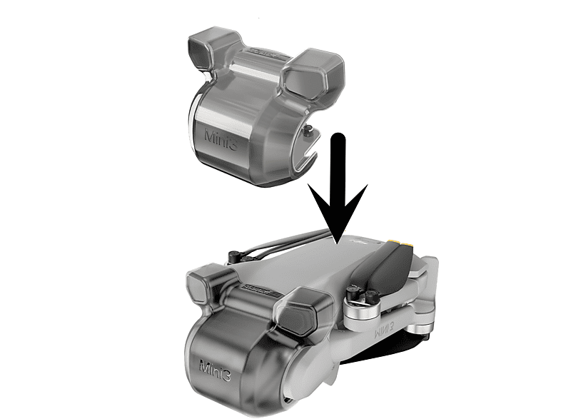 INF Mini 3 Gimbal Protector – Staubdichte Objektivabdeckung für DJI Mini 3 Objektivabdeckung, Schwarz