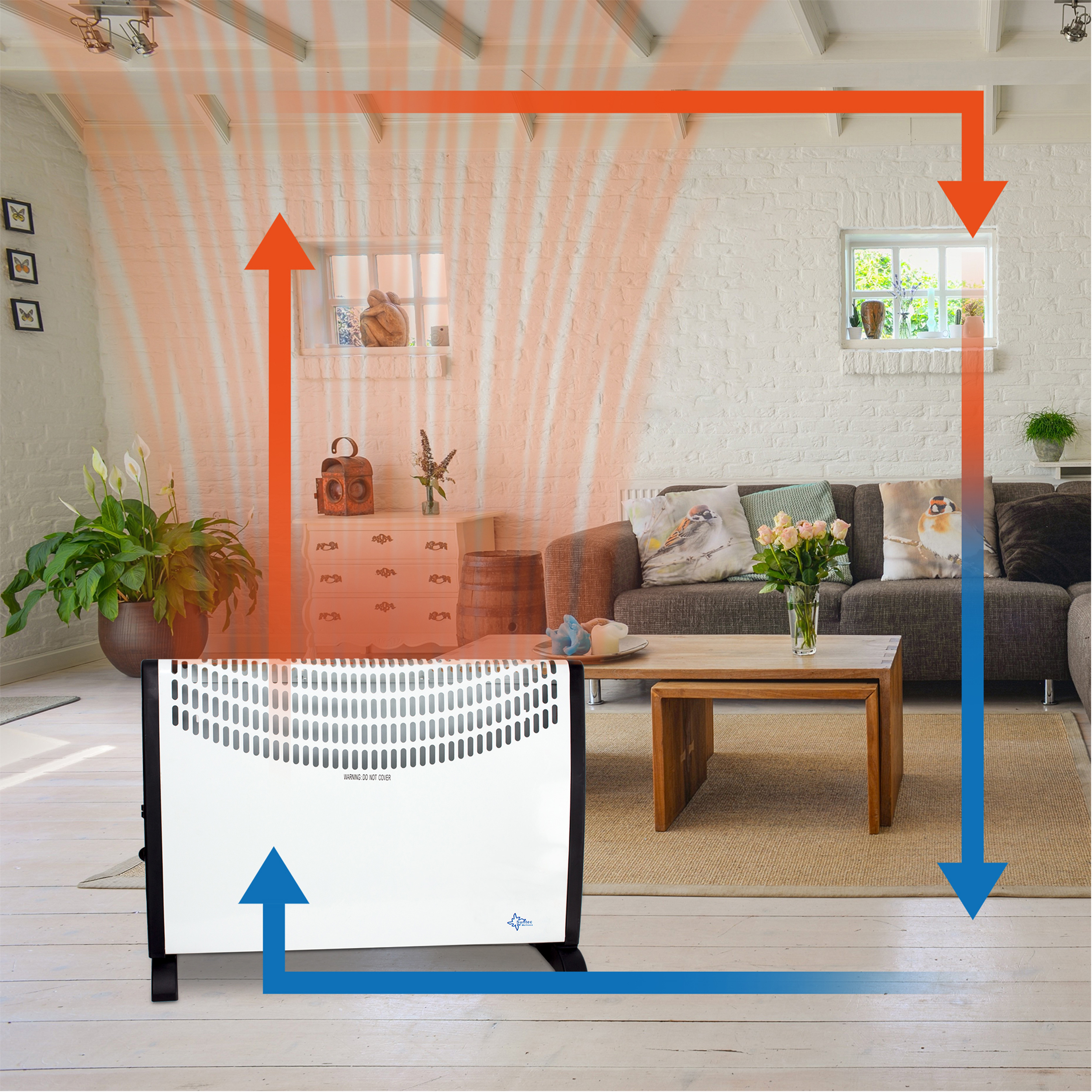 SUNTEC Heat Flow 2000 Konvektor Watt, (2000 Raumgröße: 60 m³)