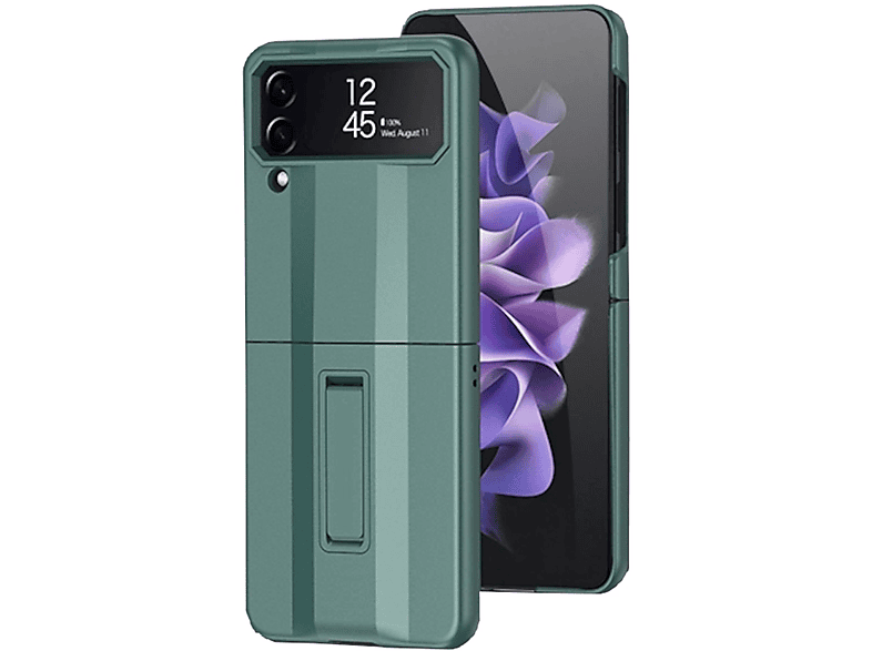WIGENTO All-Inclusive Kunststoff Hülle, Grün Galaxy Flip4 Z Backcover, 5G, Samsung
