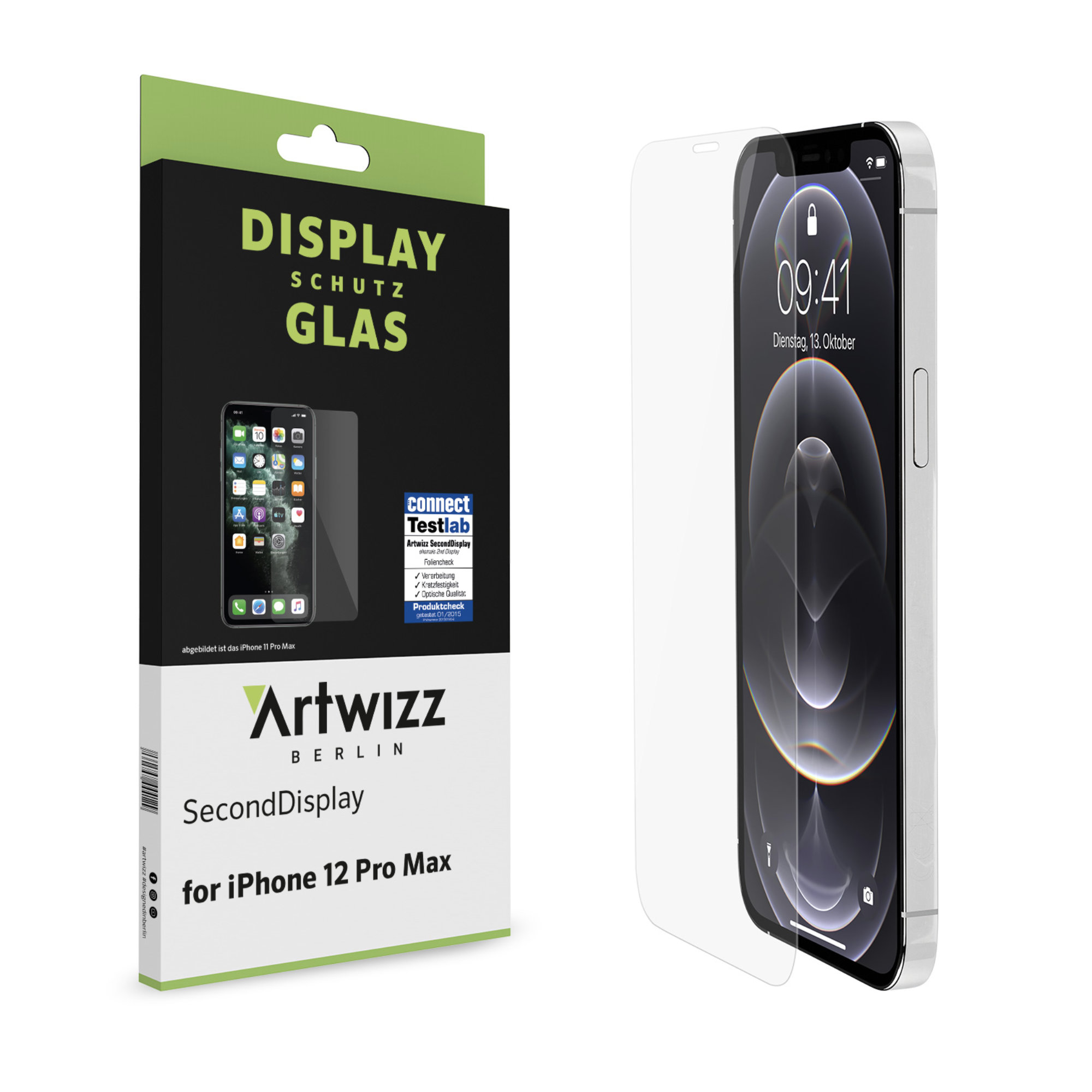 ARTWIZZ SecondDisplay (2er Pack) Displayschutz(für (6.7“)) iPhone Apple 12 Max Pro