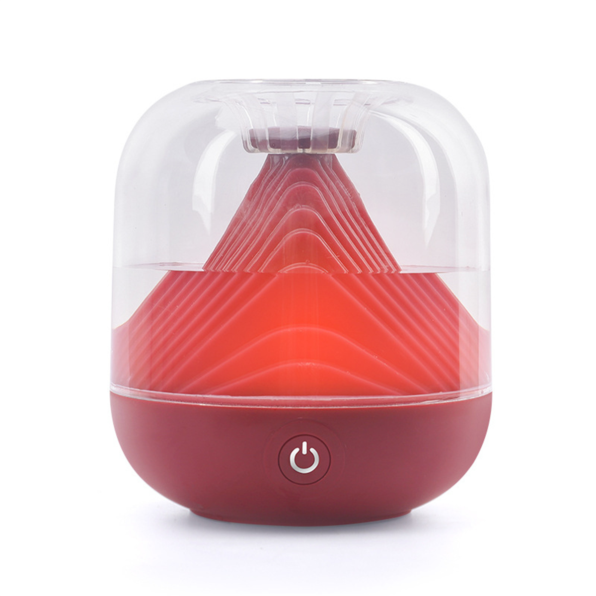 UWOT Luftbefeuchter: die Rot Vulkanform, Luft 20 Nebelvolumen, Großes Reinigt Farbiges (Raumgröße: Umgebungslicht, m²) Luftbefeuchter