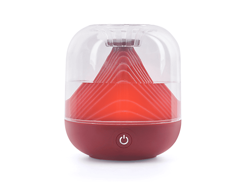 UWOT Luftbefeuchter: die Rot Vulkanform, Luft 20 Nebelvolumen, Großes Reinigt Farbiges (Raumgröße: Umgebungslicht, m²) Luftbefeuchter