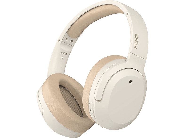 EDIFIER W820NB Plus, Over-ear Bluetooth-Kopfhörer Bluetooth Elfenbein