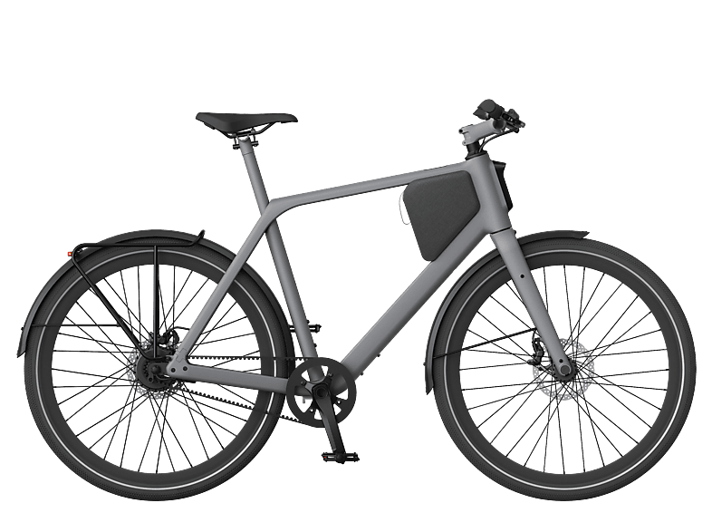 LEMMO ONE / L - LEMMO GREY - RIEMEN Citybike (Laufradgröße: 27,5 Zoll, Unisex-Rad, 540Wh, Grau)