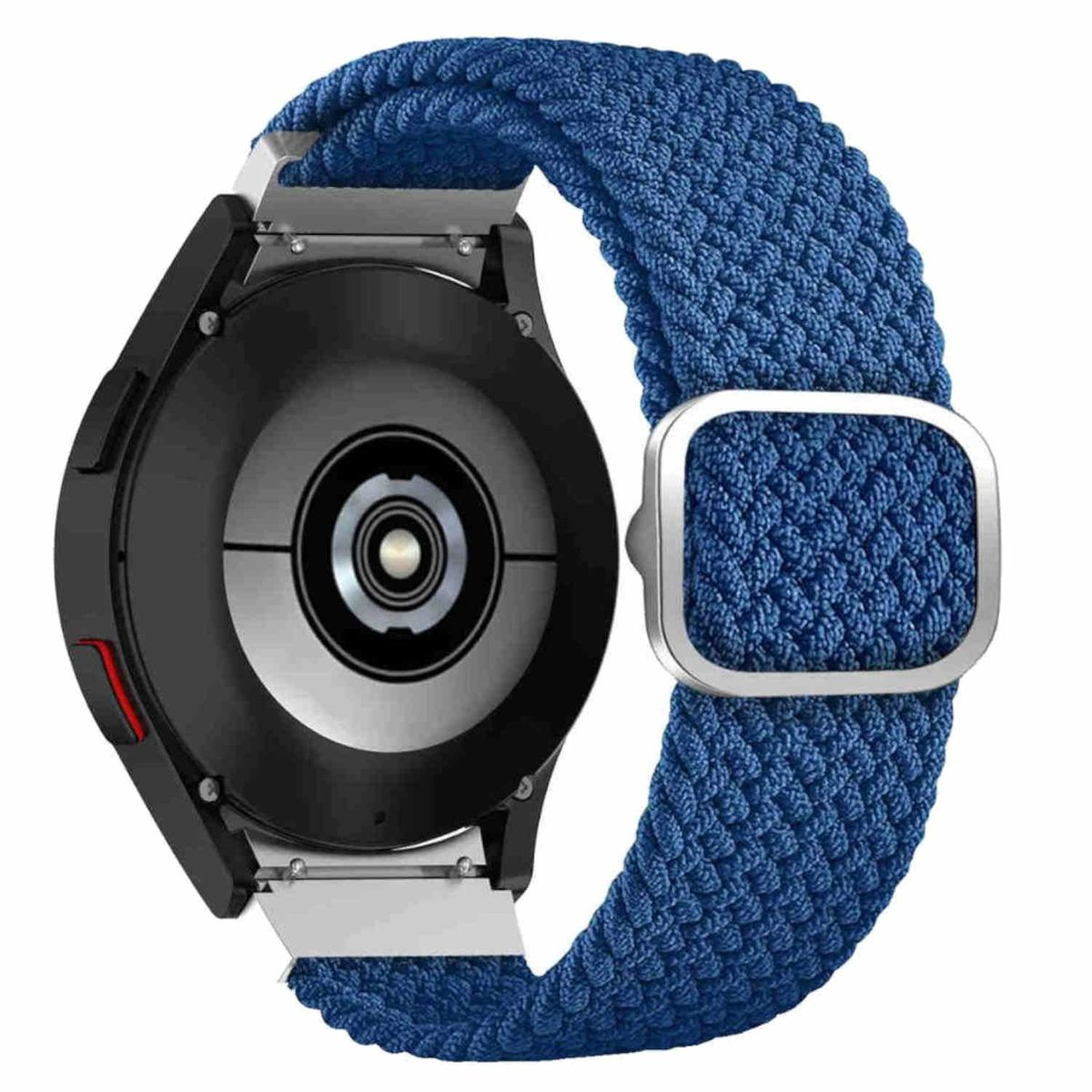 44 Blau 47 Pro mm, Galaxy 5 / 45mm / Watch 6 40 / 42 5 mm Classic 4 Sport / WIGENTO Ersatzarmband, mm / Band, / 43 Design 46 Watch Watch 4 6 Nylon Samsung,