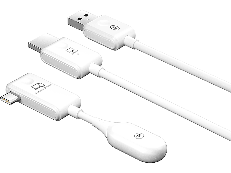 INF Drahtloser USB-C-zu-HDMI-Sender und -Empfänger Wireless HDMI Transmitter and Receiver