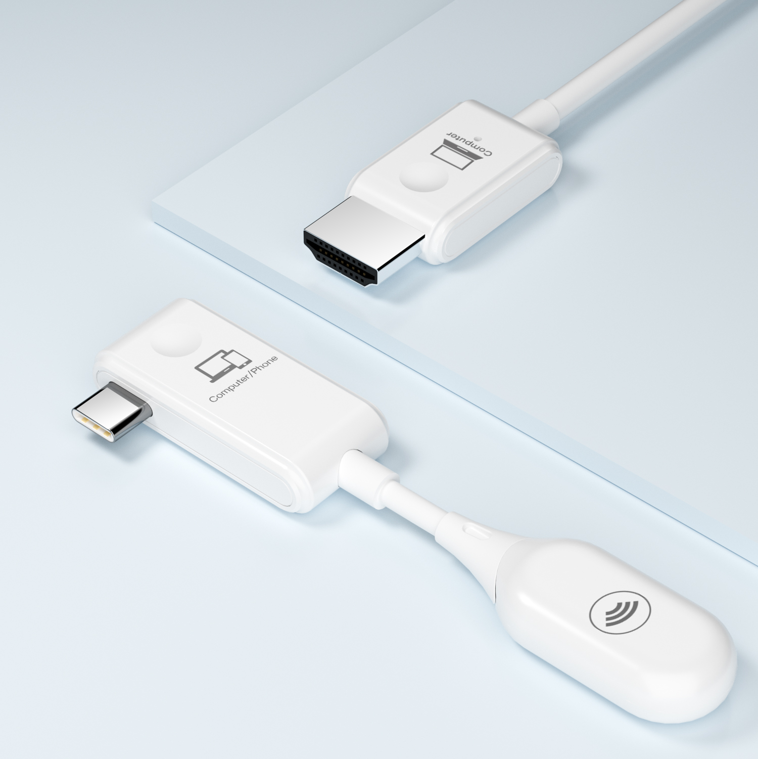 INF Drahtloser USB-C-zu-HDMI-Sender und -Empfänger HDMI Wireless and Transmitter Receiver