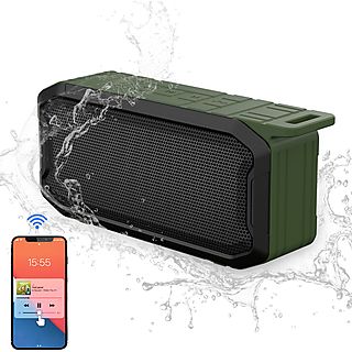 KINSI X2 Bluetooth-Lautsprecher, grün, Wasserfest