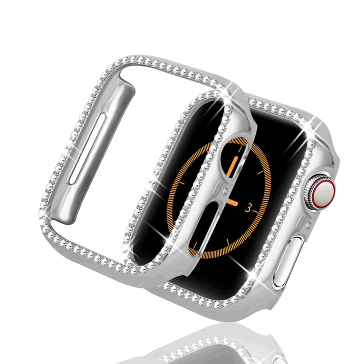 DIIDA Smartwatch-Schutzhülle, kratzfest, Apple 1-7, 40mm, vollständig Apple, 40mm, Watch Schutzfolie, geschützt, für Silber