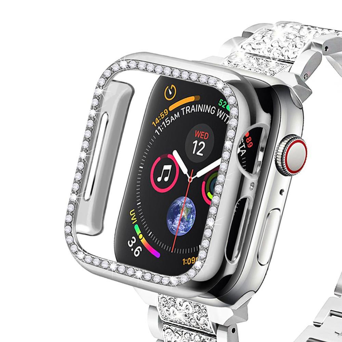 41mm, Smartwatch-Schutzhülle, 41mm, kratzfest, Apple, Silber vollständig Schutzfolie, geschützt, DIIDA