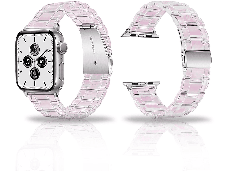 DIIDA Uhrenarmbänder, Eleganter Farbverlauf Pink, Ersatzarmband, Samsung, Watch Watch 22mm, 22mm, Farbverlaufspulver Galaxy für