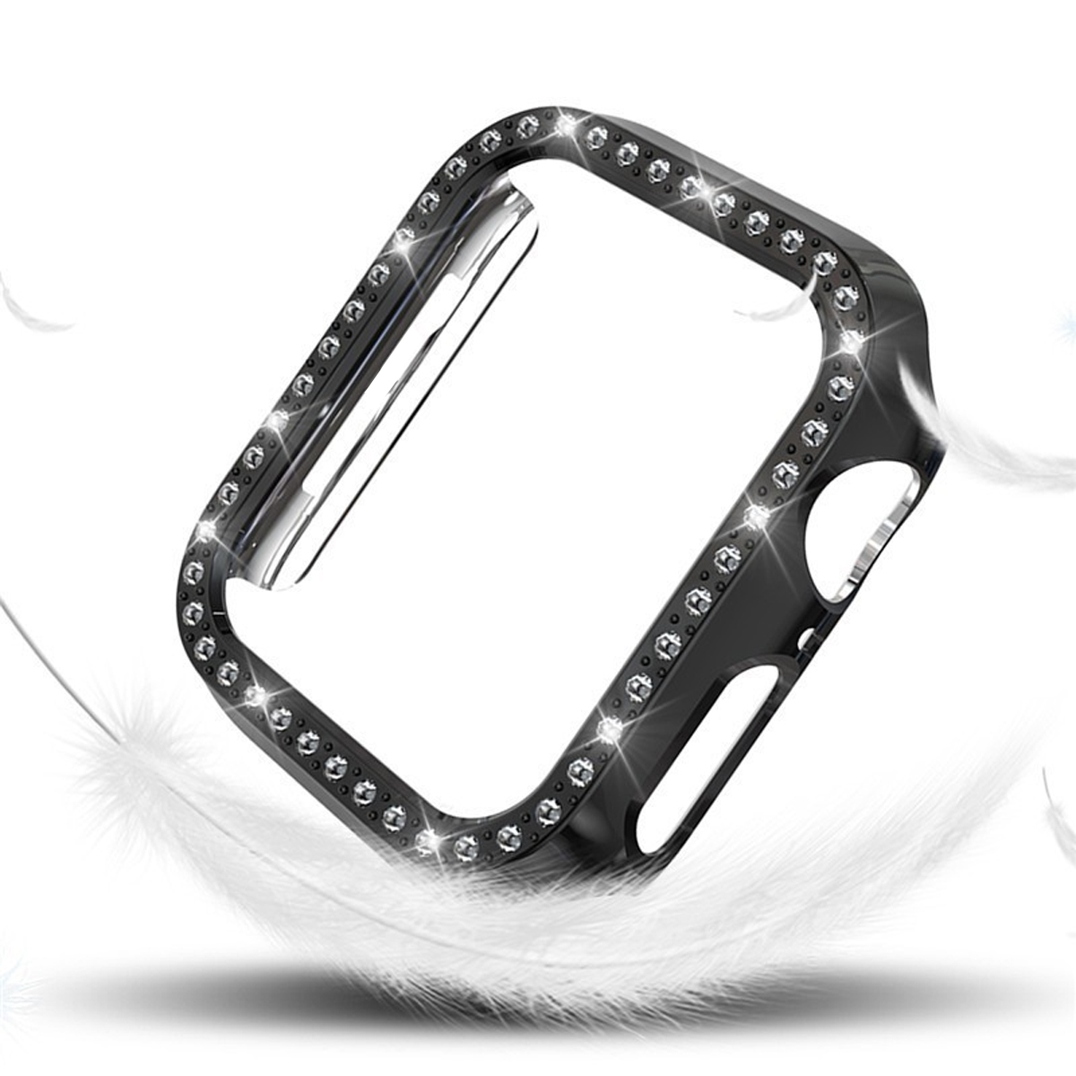 DIIDA Smartwatch-Schutzhülle, vollständig geschützt, schwarz 45mm, Schutzfolie, 45mm, Apple, kratzfest
