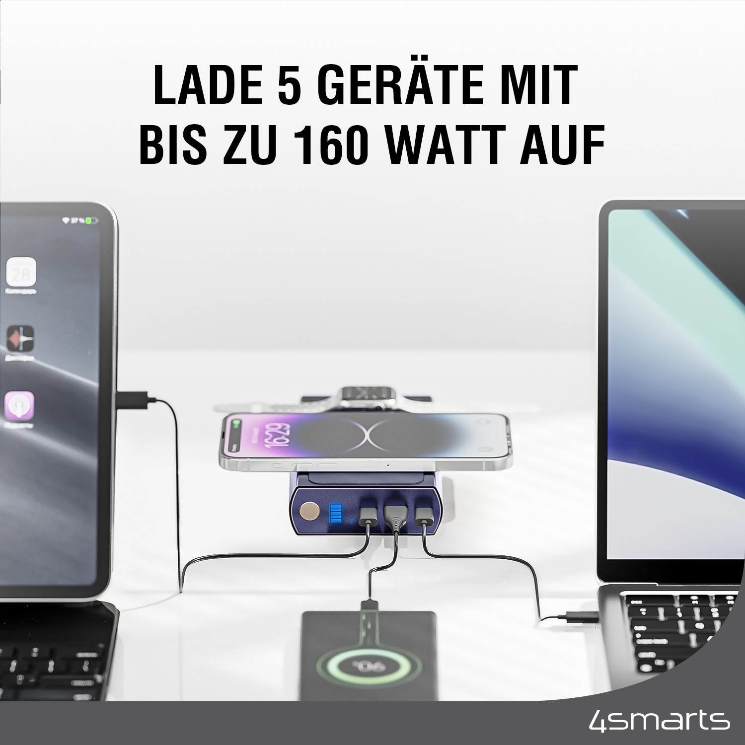 mAh 4SMARTS Powerbank Graphene Pro Mehrfarbig UltiMag 24000