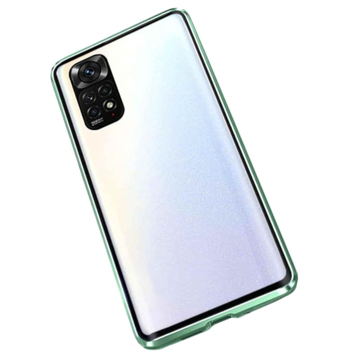 Full 11 Cover, Grün 360 Magnet Hülle, Metall Xiaomi, Note WIGENTO 5G, Pro Grad Beidseitiger Redmi Glas