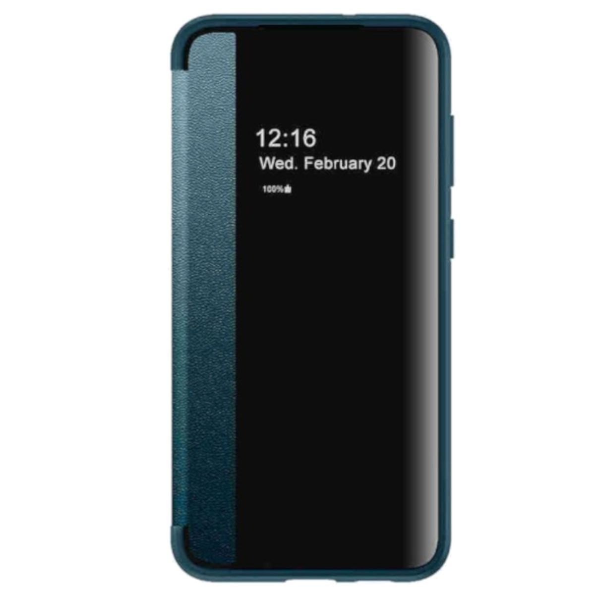 Mirror Cover, 5G, S23 Full Smartcover Wake Galaxy Grün Samsung, View mit UP WIGENTO Funktion,