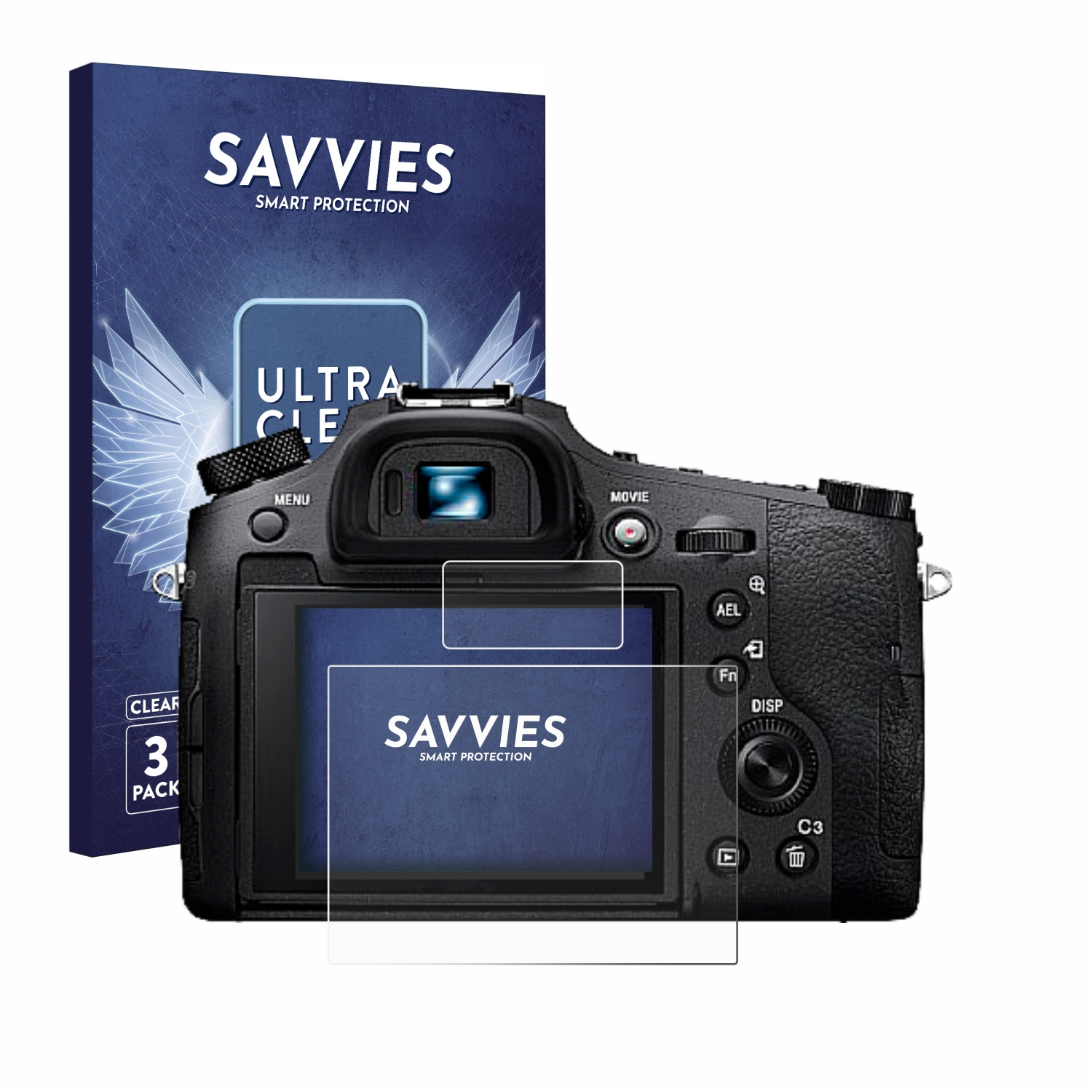 klare DSC-RX10 6x Schutzfolie(für Sony IV) SAVVIES Cyber-Shot