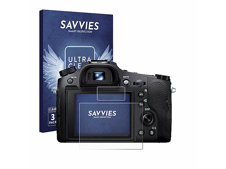 SAVVIES 6x klare Schutzfolie(für Sony Cyber-Shot DSC-RX10 IV)